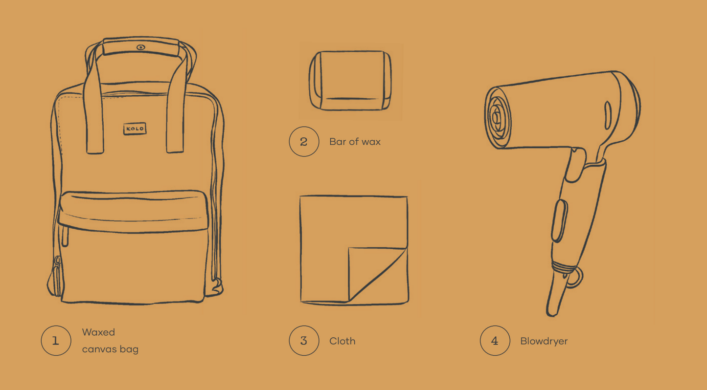 No. 3 - How to Reapply Wax to a Kolo Waxed Canvas Bag