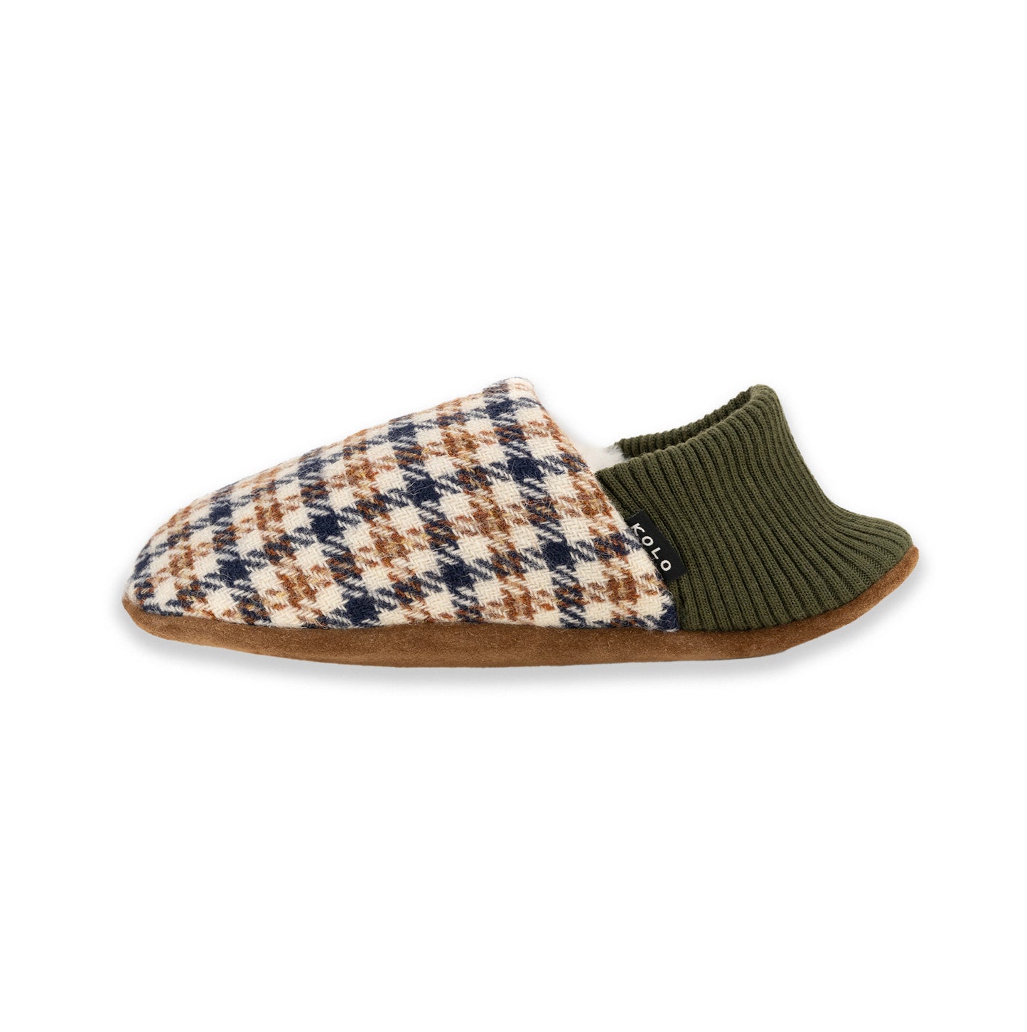 Finn Tweed House Shoes - Fur-Lined
