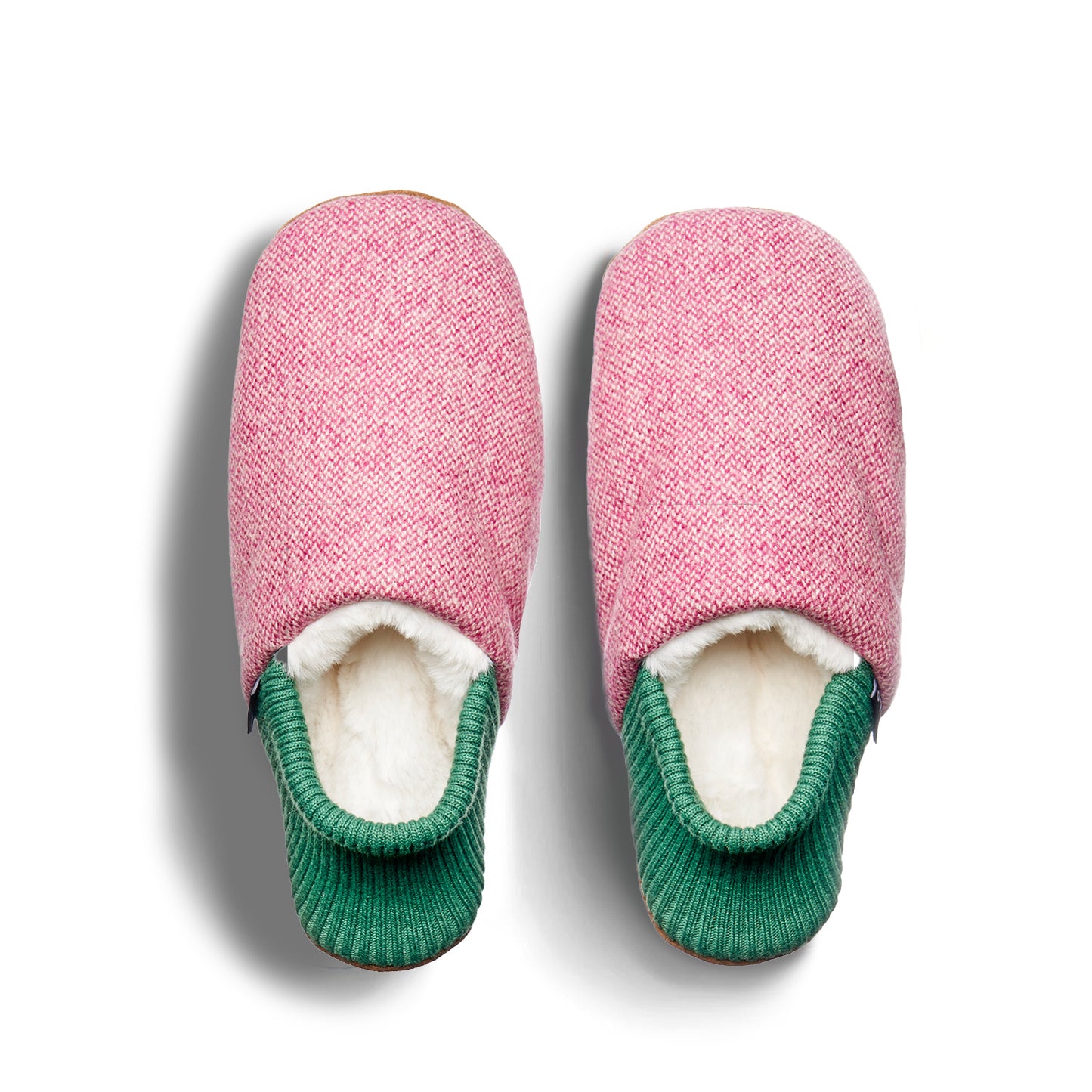 Burel Wool House Shoes - Fur-Lined