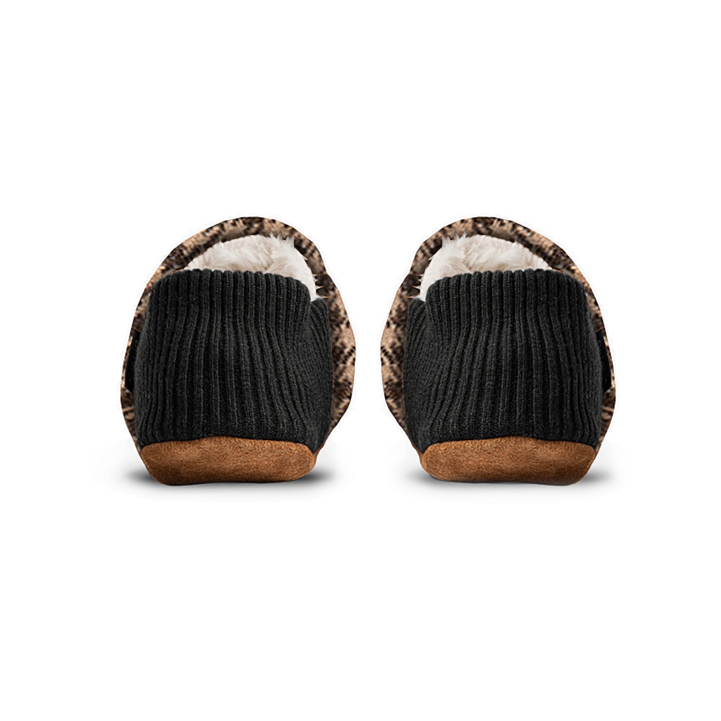 Finn Tweed House Shoes - Fur-Lined