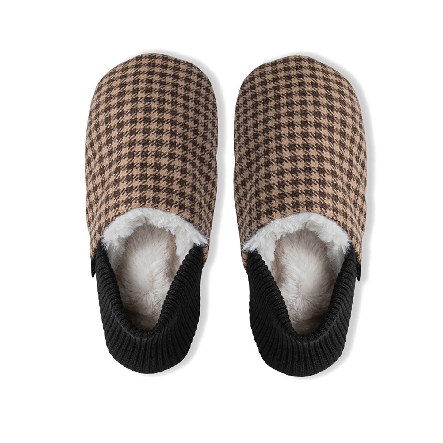 Finn Tweed House Shoes - Fur-Lined