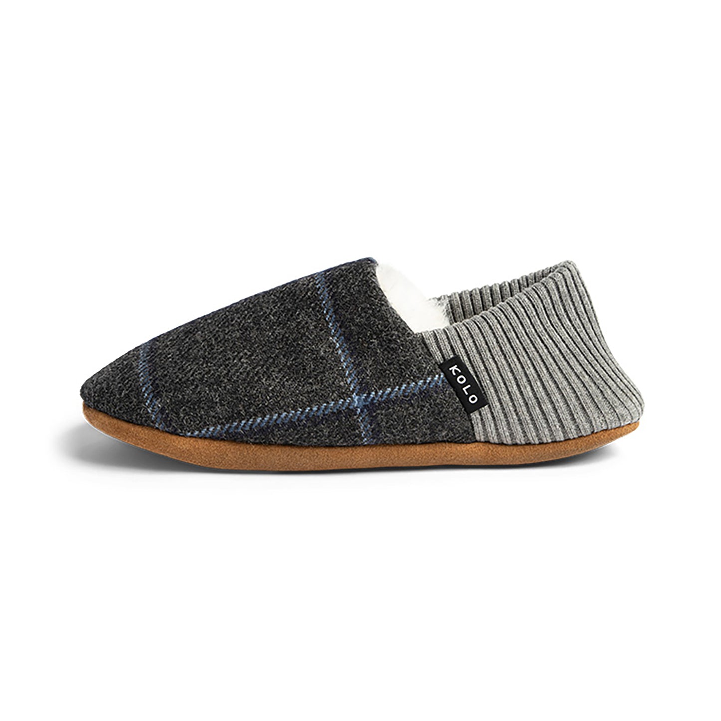 Finn Tweed House Shoes - Fur-Lined