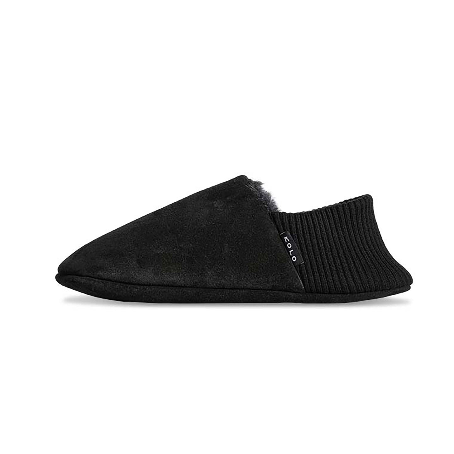 Perry Suede House Shoes - Fur-Lined