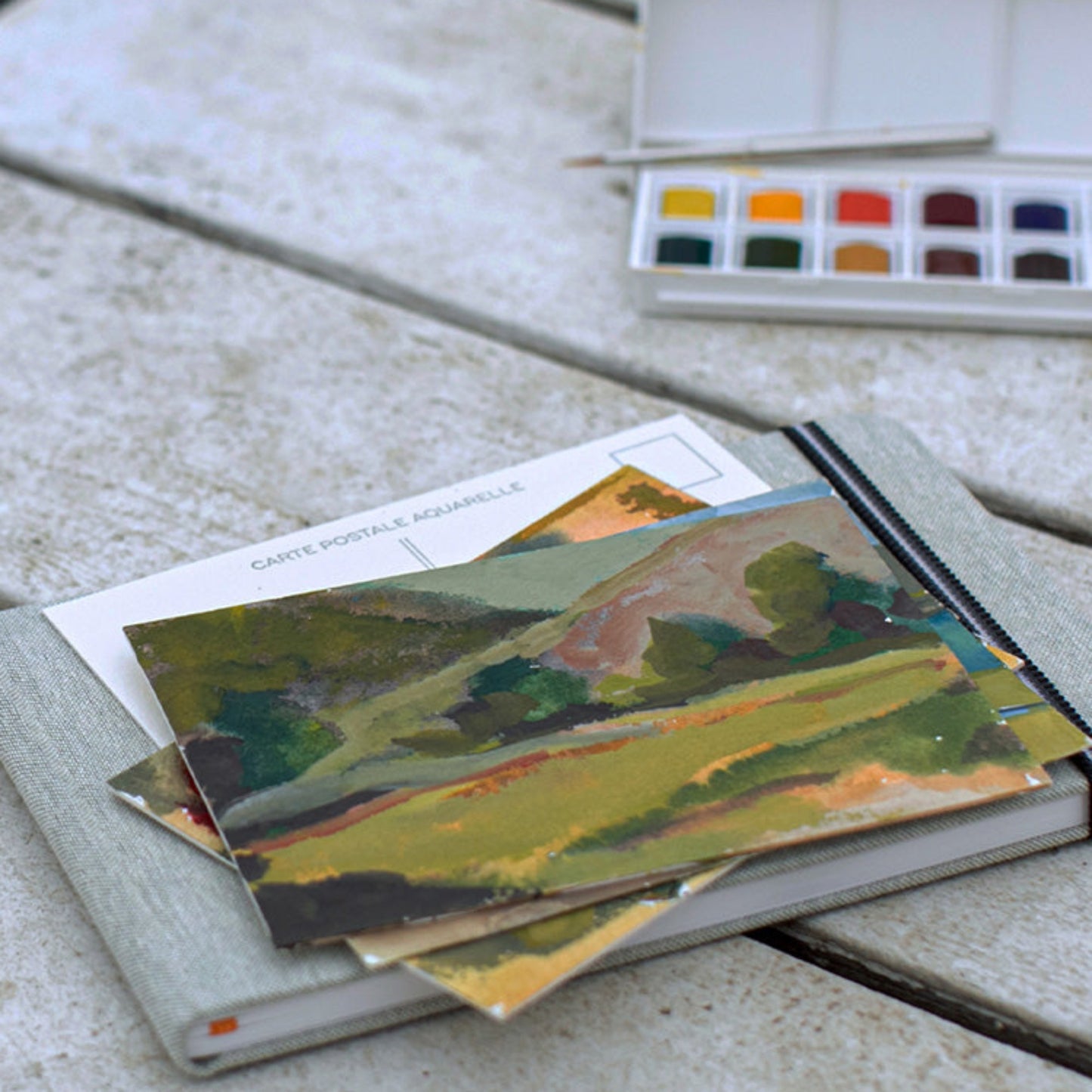 Watercolor Postcards