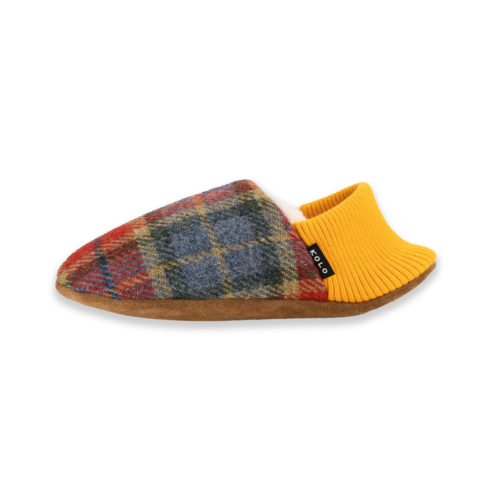 Finn Tweed House Shoes - Fur-Lined