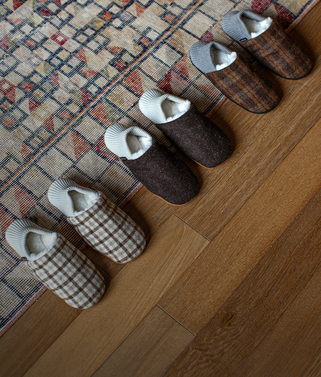 tweed house shoes, indoor shoes, slippers