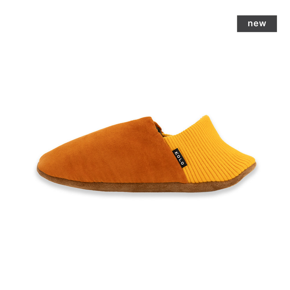 Vannes Velvet House Shoes - Corduroy-Lined