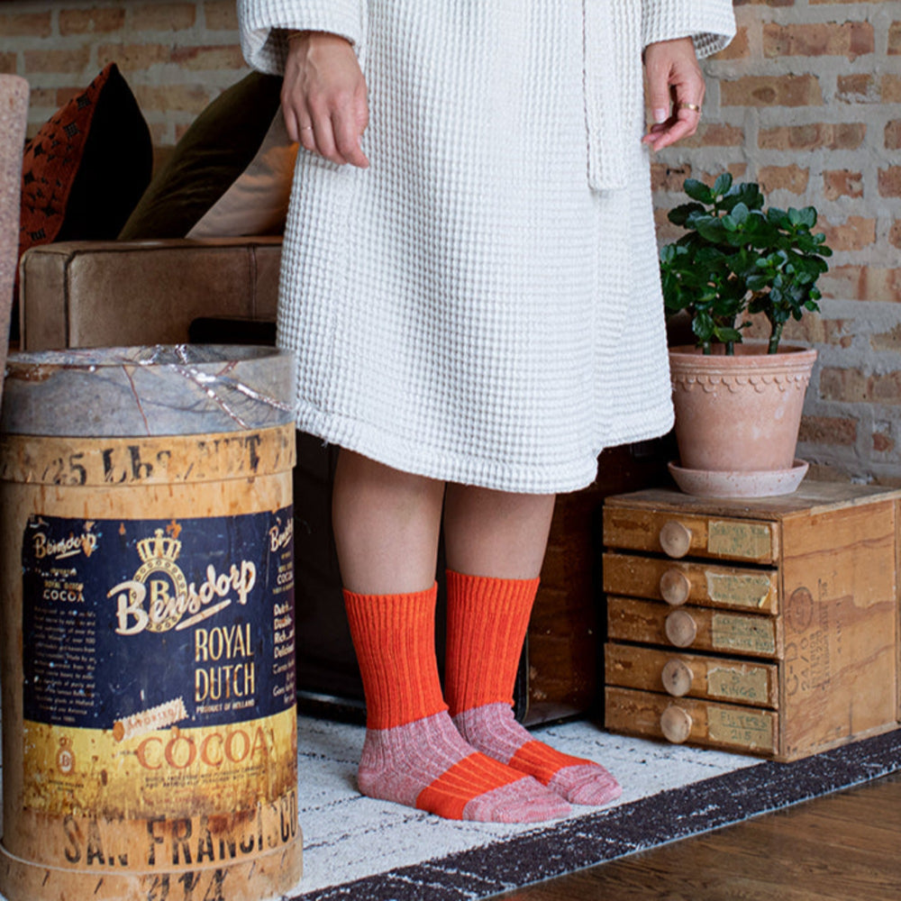 
                      
                        Melange Blend Block Socks
                      
                    