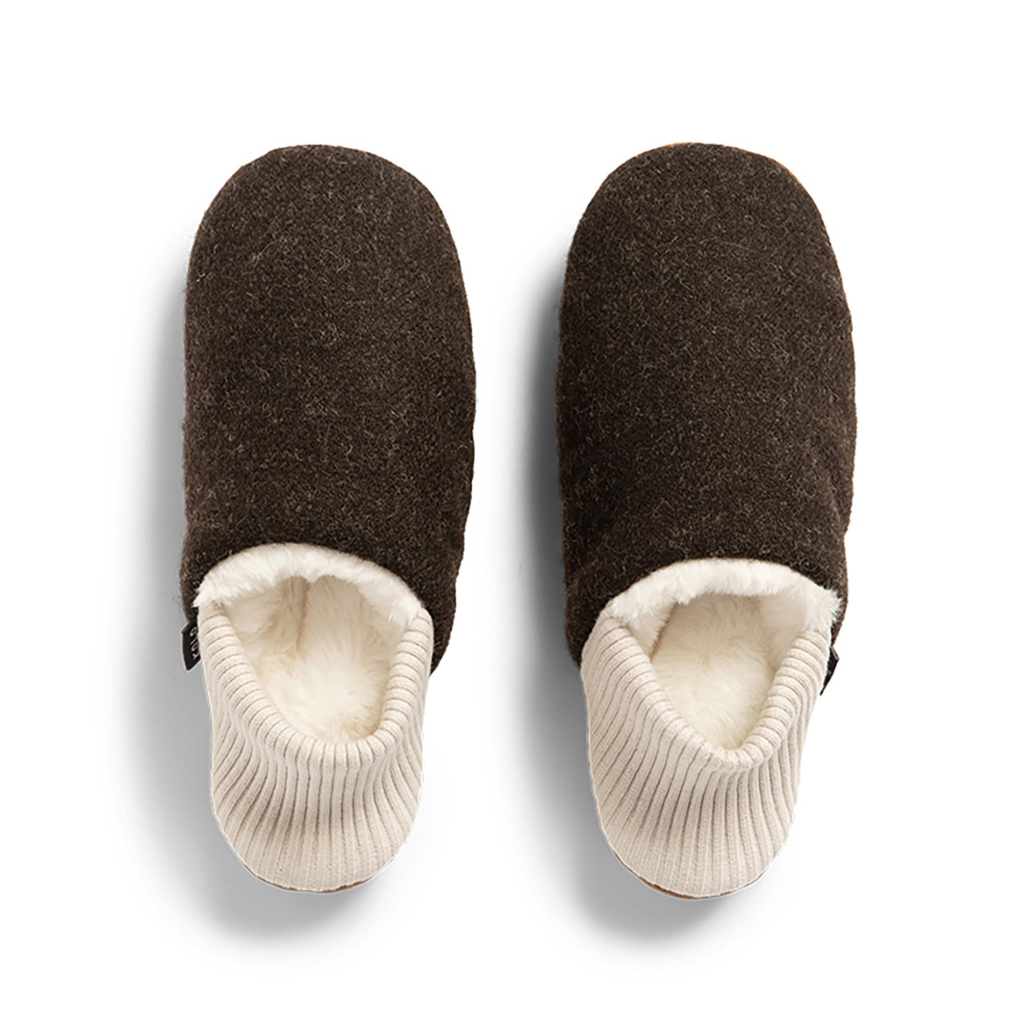 Hawick Tweed Faux Fur House Shoes | Topdrawer