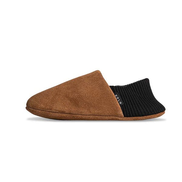 Perry Suede Leather House Shoes | Topdrawer